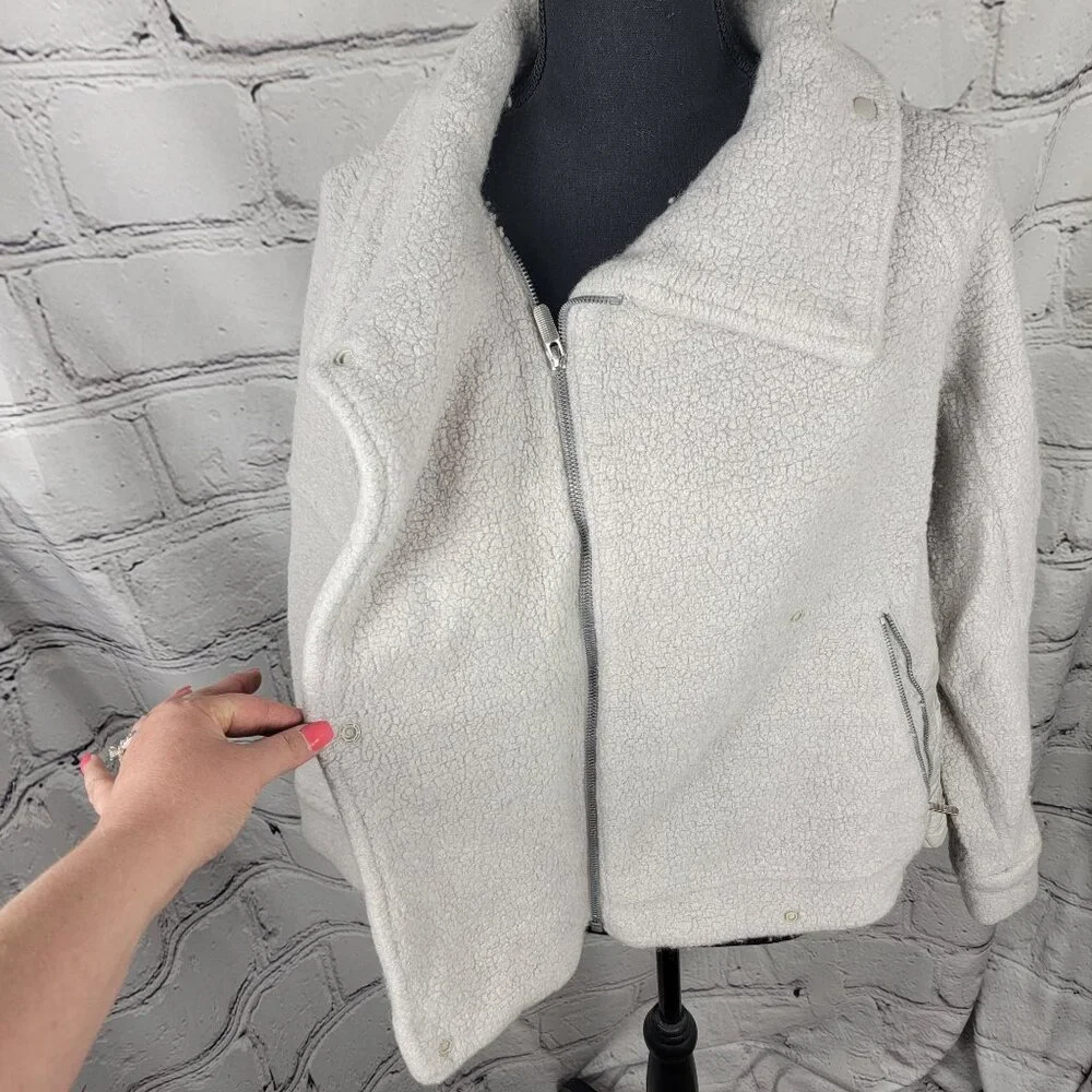 LULULEMON‎ Show Me The Sherpa Jacket Women Size 6 Wool Blend Casual Athleisure